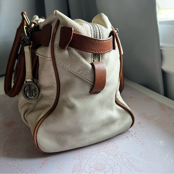 Audrey Brooke Knotty Leather Boston Bag - Picture 6 of 13